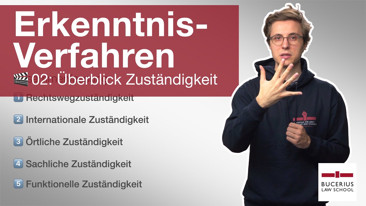 🟥 &Uuml;berblick Zust&auml;ndigkeit  | 🎬 02 | ZPO-Erkenntnisverfahren