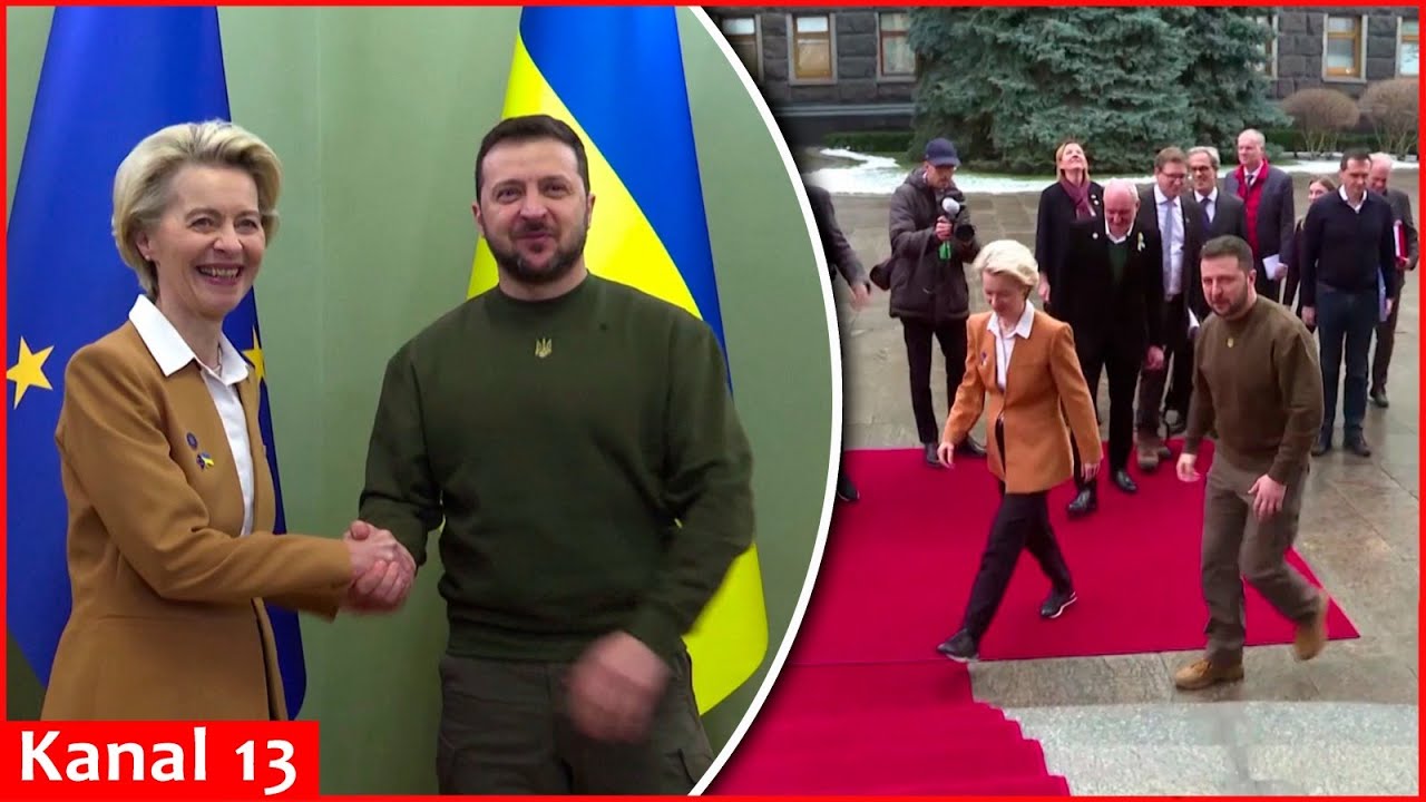 Top EU officials visit Ukraine, show solidarity before war anniversary