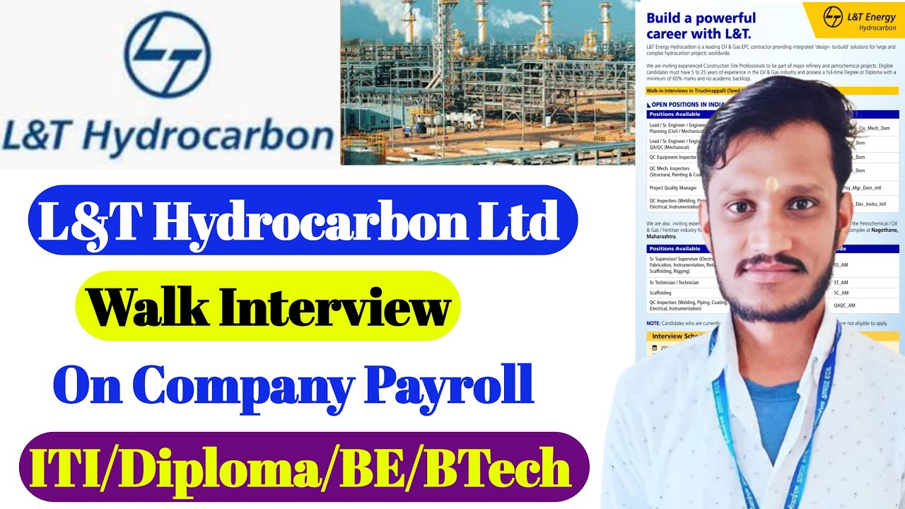 L&T Hydrocarbon Energy Recruitment | ITI /Diploma/BE | L&T Company hiring | L&T Company Jobs 2026