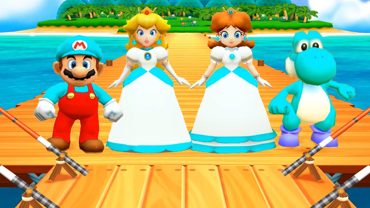 【マリオパーティ100 ミニゲームコレクション】ミニゲームマリオvsピーチvsデイジーvsヨッシー(COM最強 たつじん)