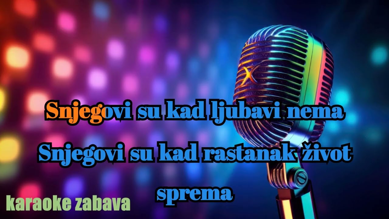 SNJEGOVI HLADNI DOLAZE - HALID BESLIC - *KARAOKE*