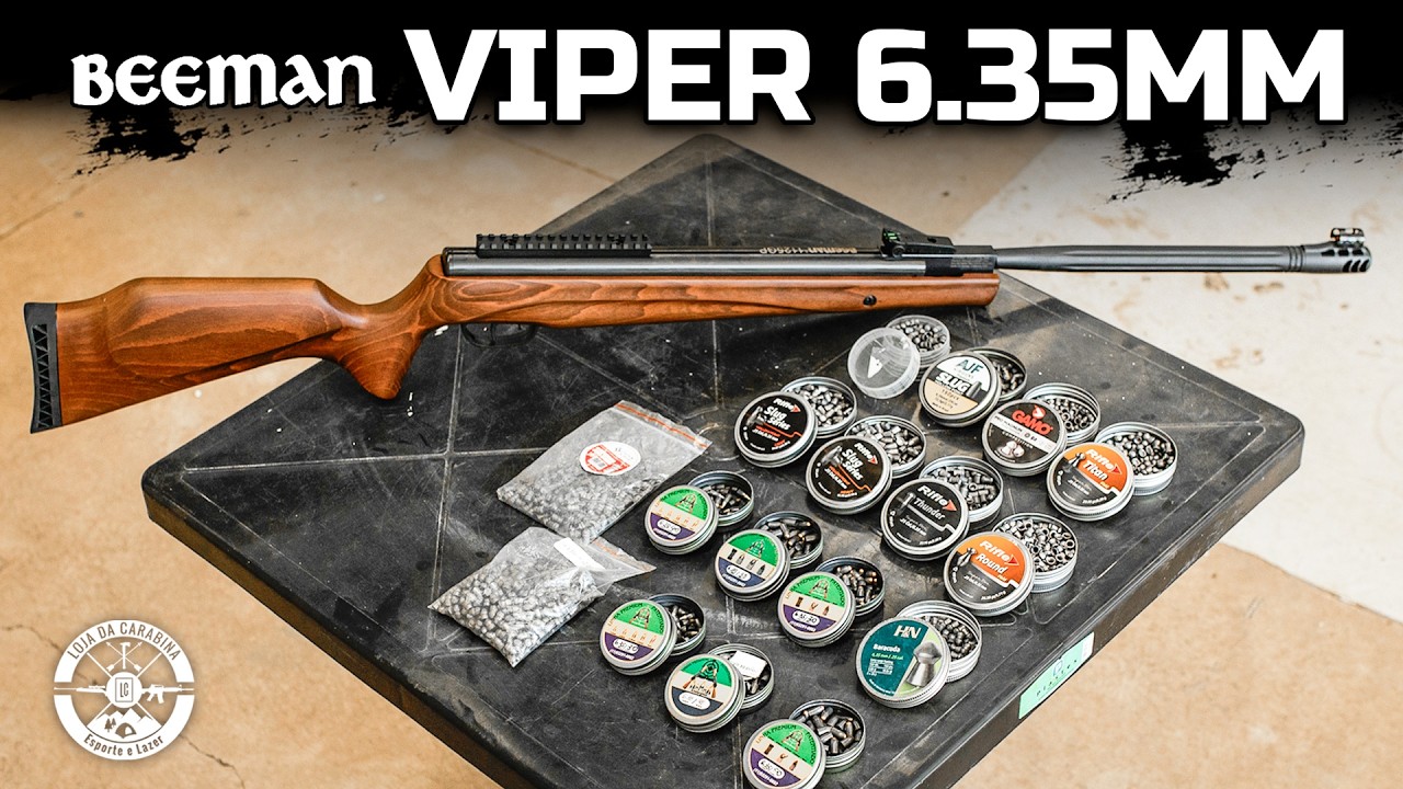 Cronamos a Beeman Viper 6.35mm Rossi com TODOS os chumbinhos!