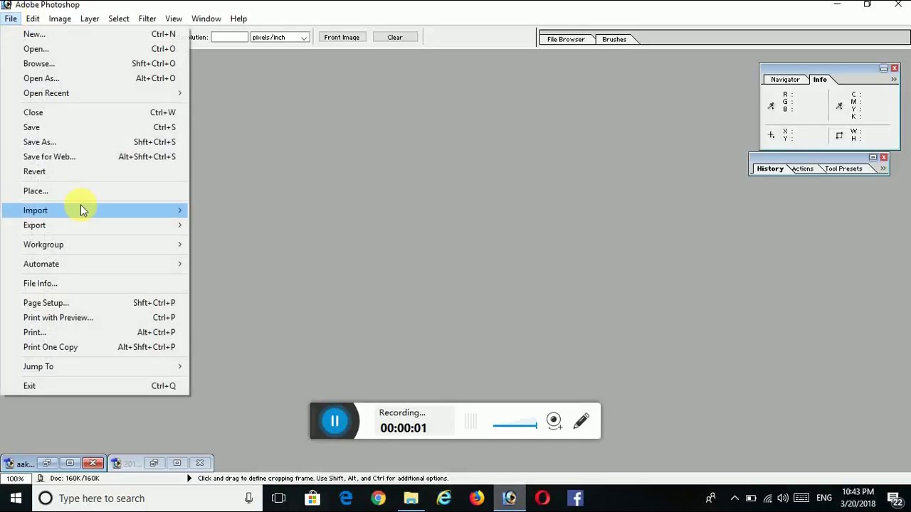 image ko printer se kese import kare photoshop me