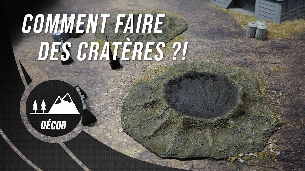 Comment faire des Cratères  ?! Tuto Décor Modélisme