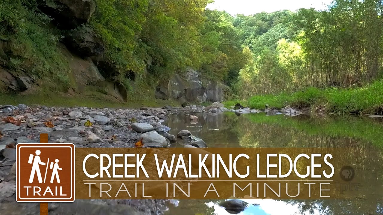 Creek Walking at Ledges State Park  | Trail-in-a-Minute