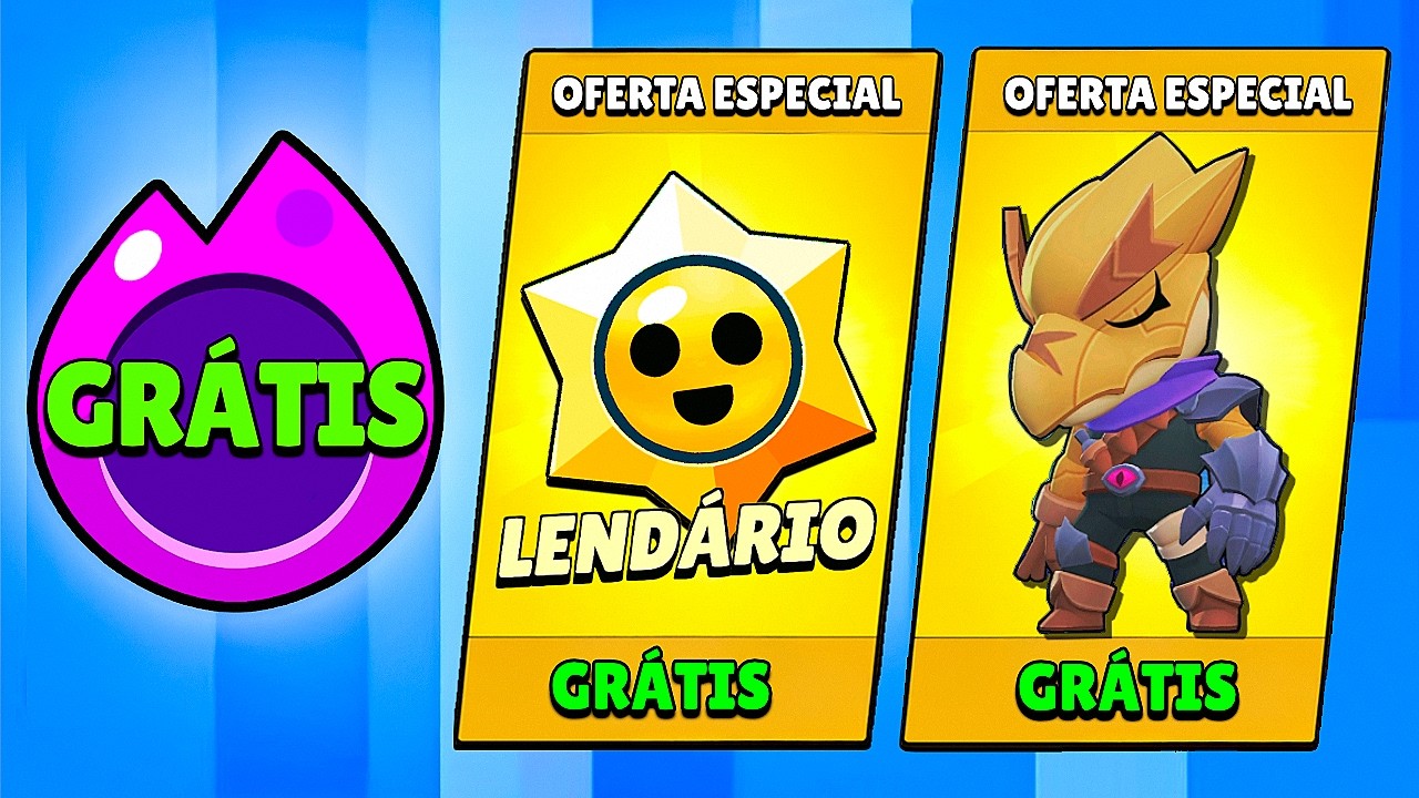 HIPERCARGA GRÁTIS + SKIN GRÁTIS + STAR DROP LENDÁRIO…NOVA LEI NO BRASIL MUDOU O BRAWL STARS ?!