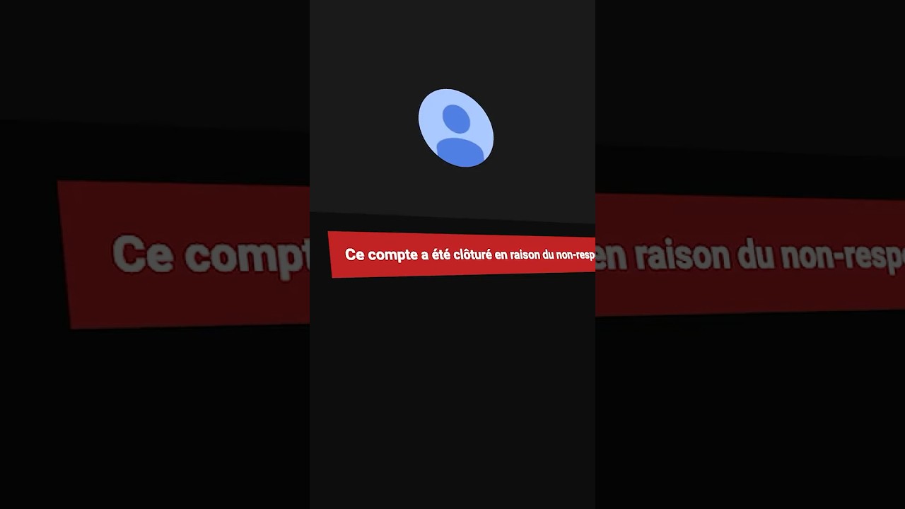 Ma Cha&icirc;ne YouTube A &Eacute;t&eacute; Supprim&eacute;e