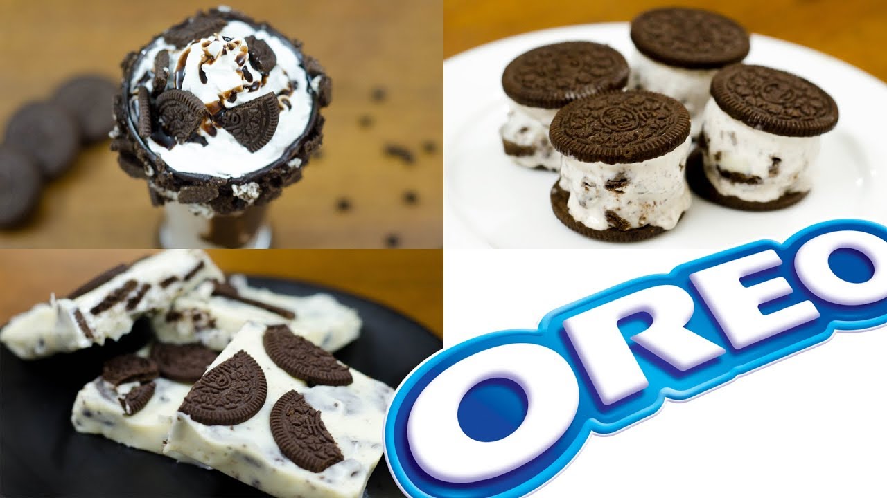 3 BEST OREO RECIPE l OREO FUDGE l OREO FREAK SHAKE l OREO ICE-CREAM SANDWICH