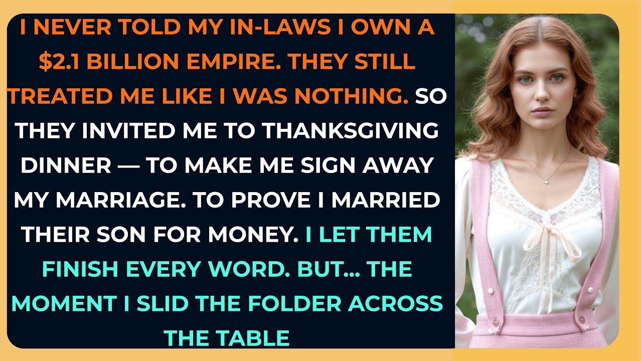 I Never Told My In-Laws I Own A $2.1 Billion Empire. They Handed Me A Postnup And Called Me A Gol...