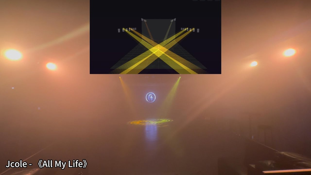 AI Music-to-Light Show | Automatic Lighting Programming | J.cole All My Life