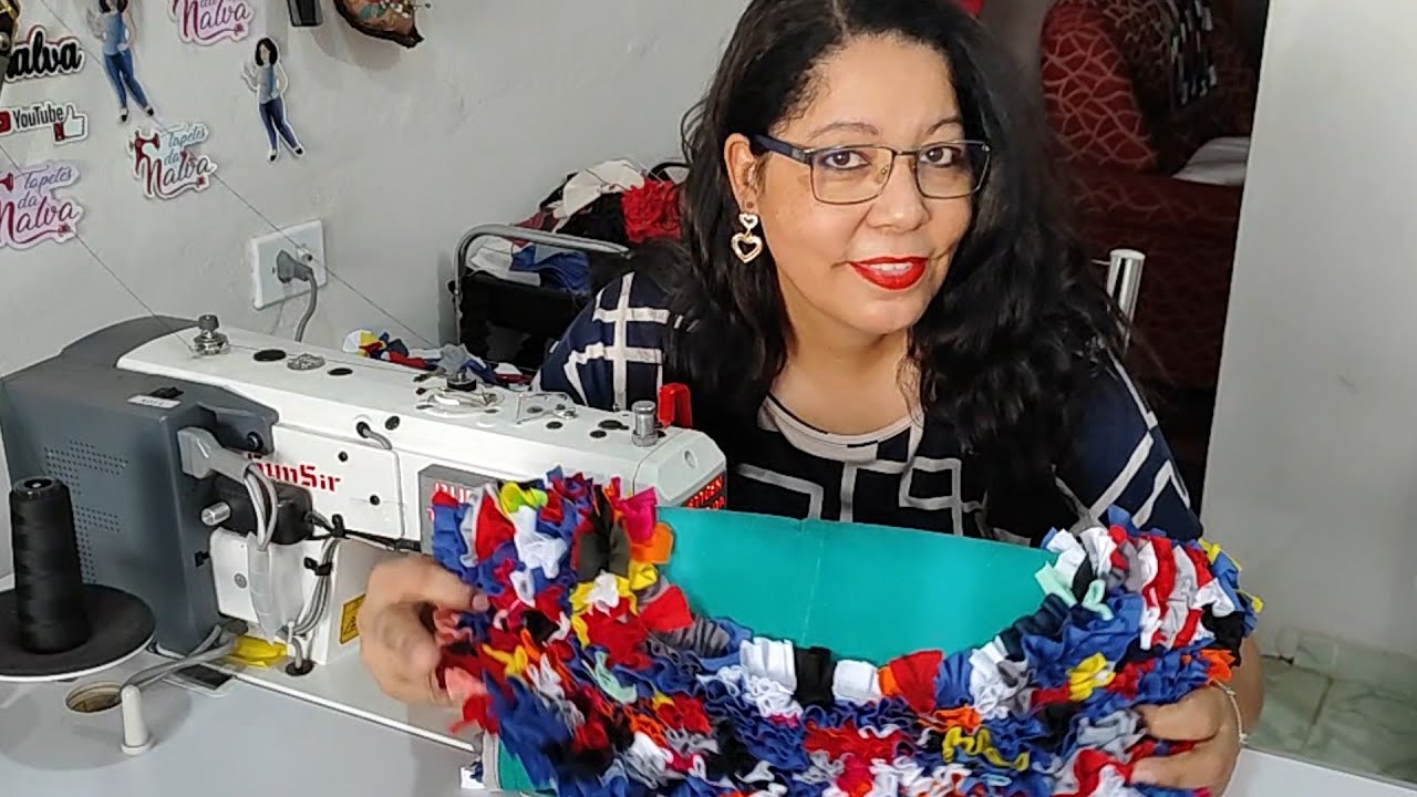 ESSE TAPETE É LUCRATIVO ELE É FEITO REALMENTE COM SOBRAS DE MALHA  BASE DE REDE