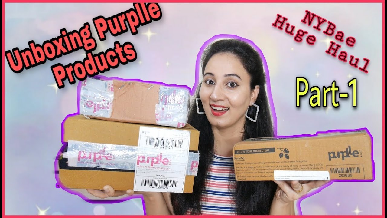 Unboxing Purplle Products || NYBae Huge Haul || Ruhee Wasson