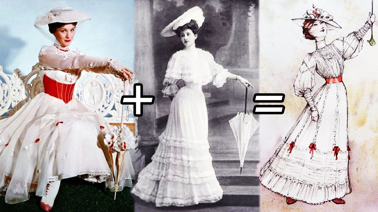 I Redesigned Mary Poppins' Jolly Holiday Dress Based on REAL Edwardian Lingerie Gowns