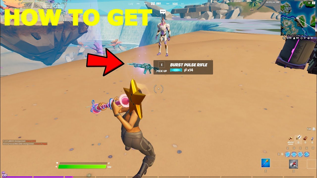 HOW TO GET THE NEW EXOTIC BURST PULSE RIFLE IN FORTNITE!