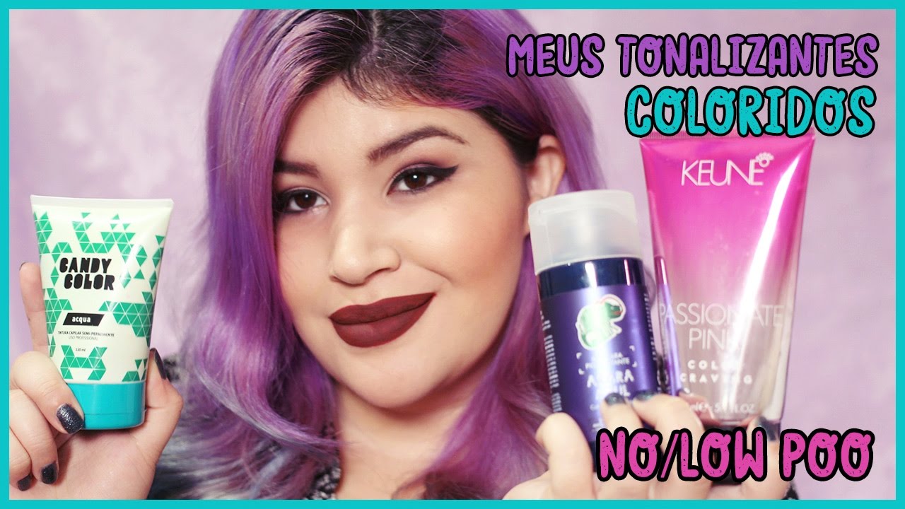 MEUS TONALIZANTES COLORIDOS NO/LOW POO [Directions, Keune, Kamaleão e outras]