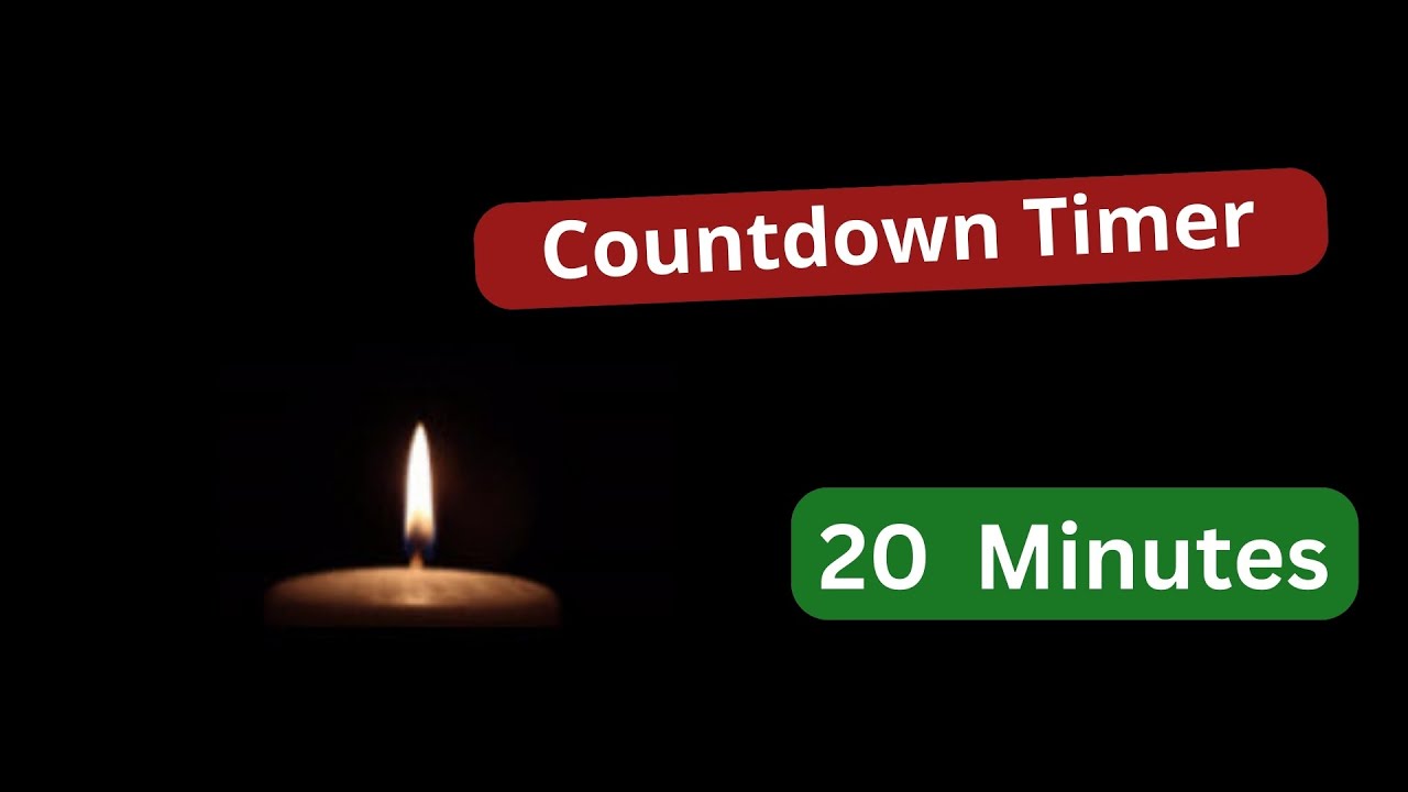 20 min Candle Countdown Timer
