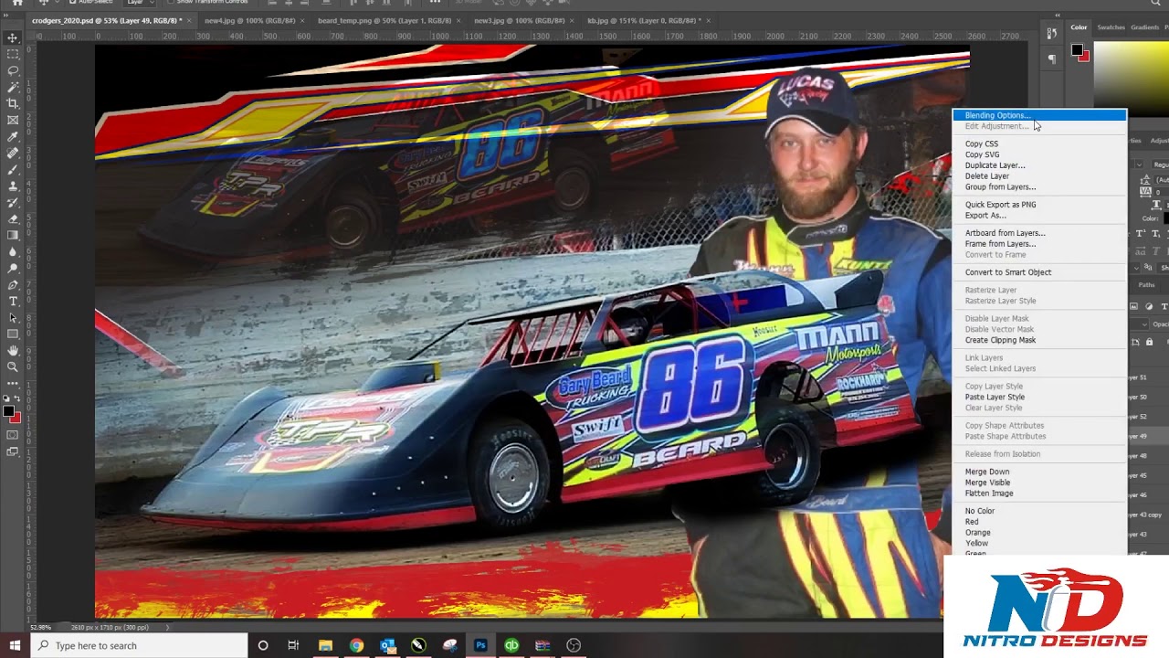 Hero Card Design | Time Lapse #1