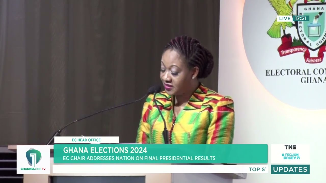 EC Chair Jean Mensa Declares John Dramani Mahama President-Elect | Full Speech 