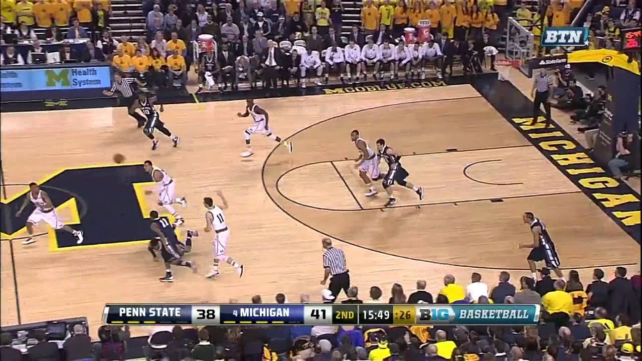 Trey Burke vs Penn State (Full Highlights) [17.02.2013]