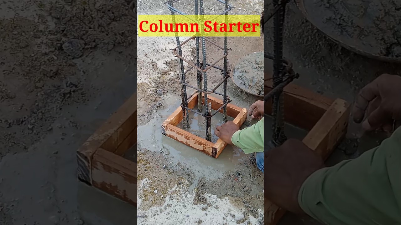 Column Starter, Column, Starter, Column Starter Construction #shorts #column #starter #construction