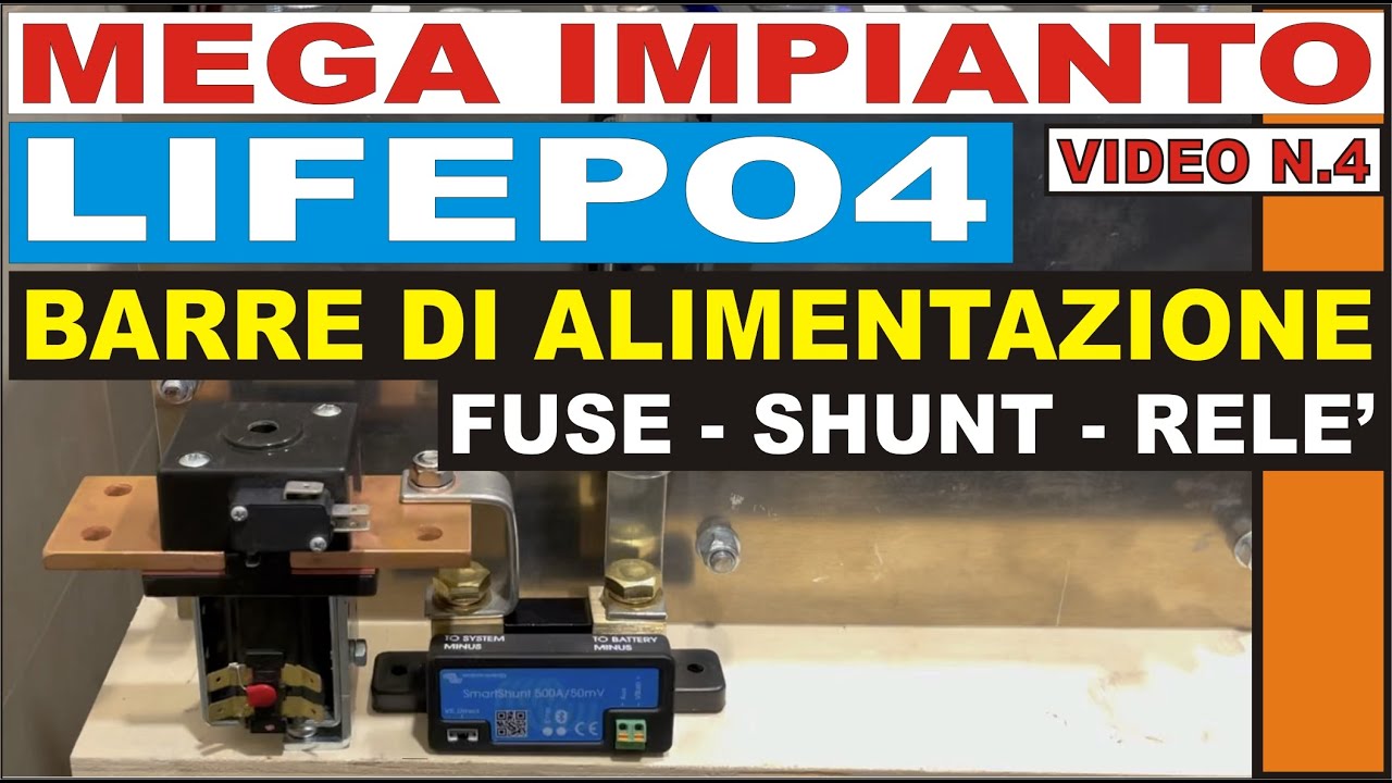 N.4 - MEGA IMPIANTO - BUSBAR - SHUNT - RELE' BISTABILE