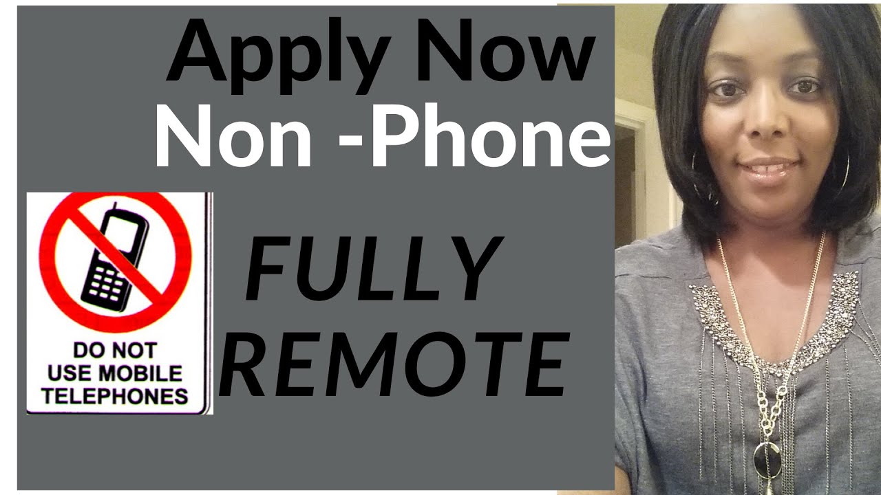 No Phone Work At Home Jobs For 2020!