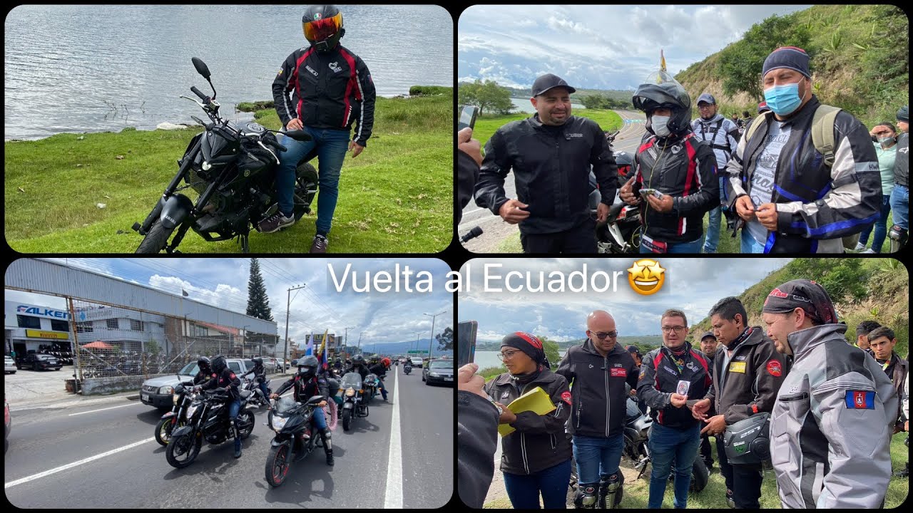 Vuelta al Ecuador inicia en Yahuarcocha, Motociclistas Quito y Hermandad Biker Ibarra