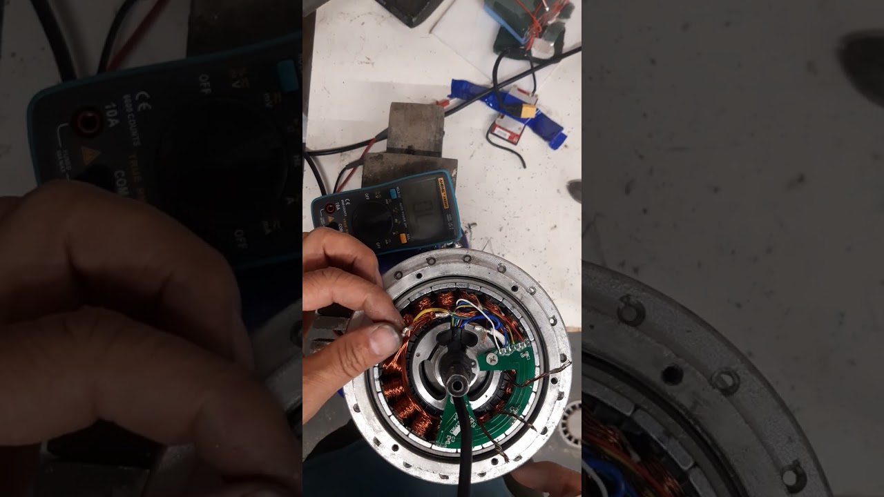 montage couplage triangle moteur vélo électrique.
