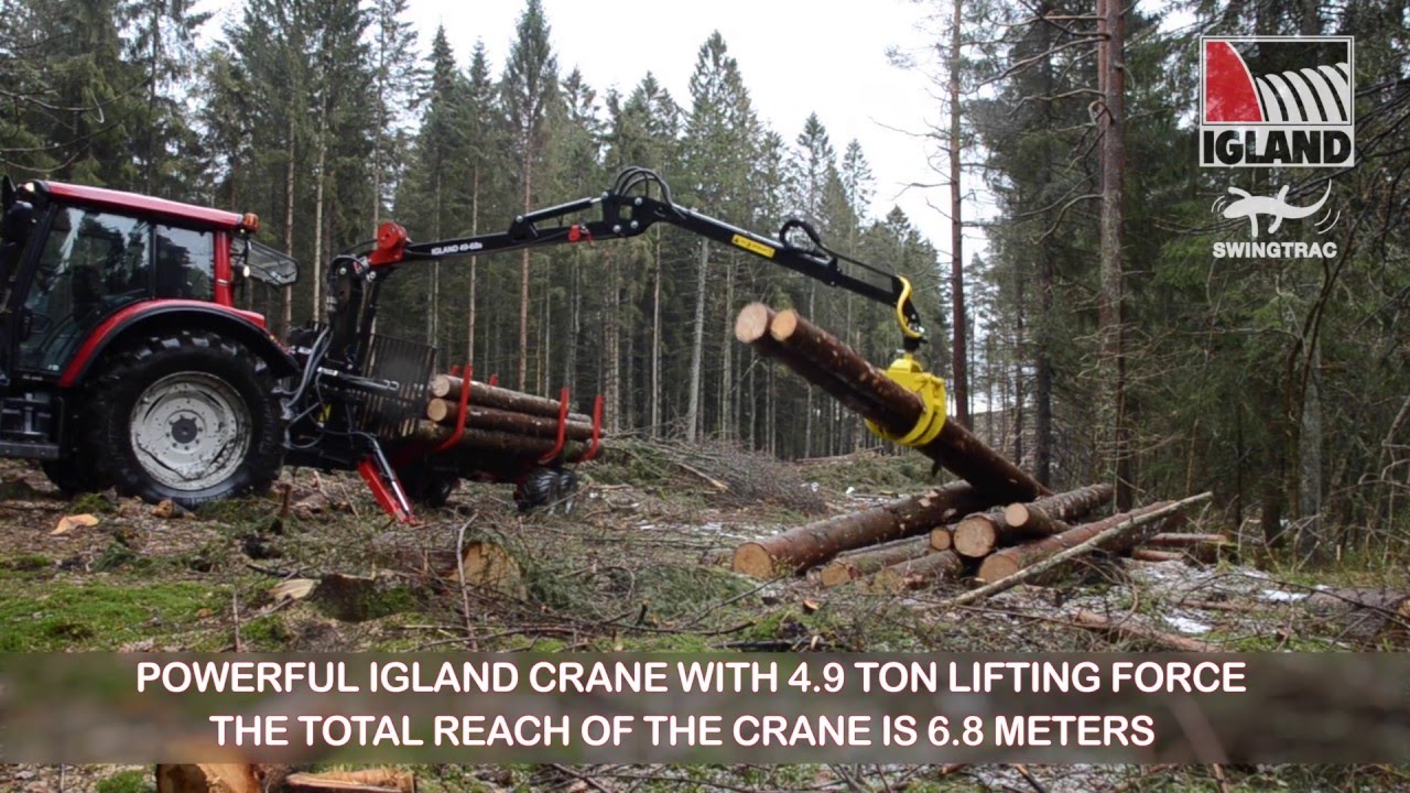 Igland 450 Swingtrac Timber Trailer