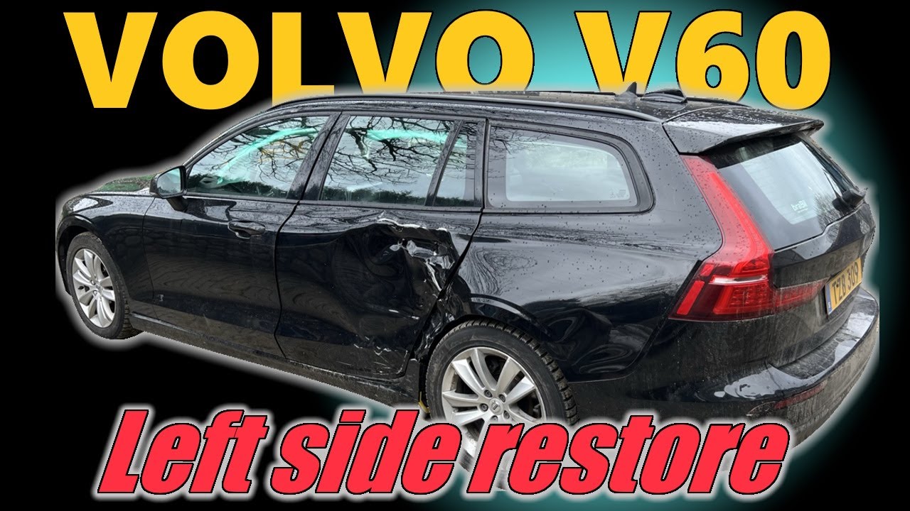 VOLVO V60. Quarter panel and a door replacement. Замена заднего крыла и двери.