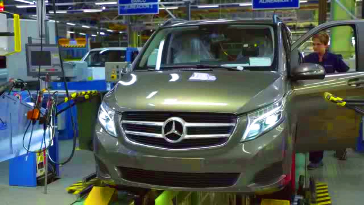 Mercedes V-class  w447 - производство на заводе Vitora в Испании.