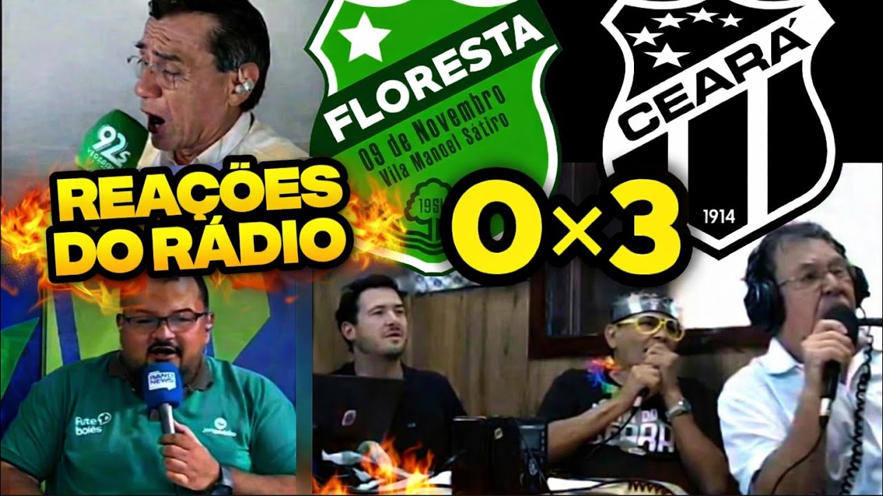 REAÇÕES DO RÁDIO CEARENSE | FLORESTA 0X3 CEARÁ | SEMIFINAL DO Campeonato Cearense