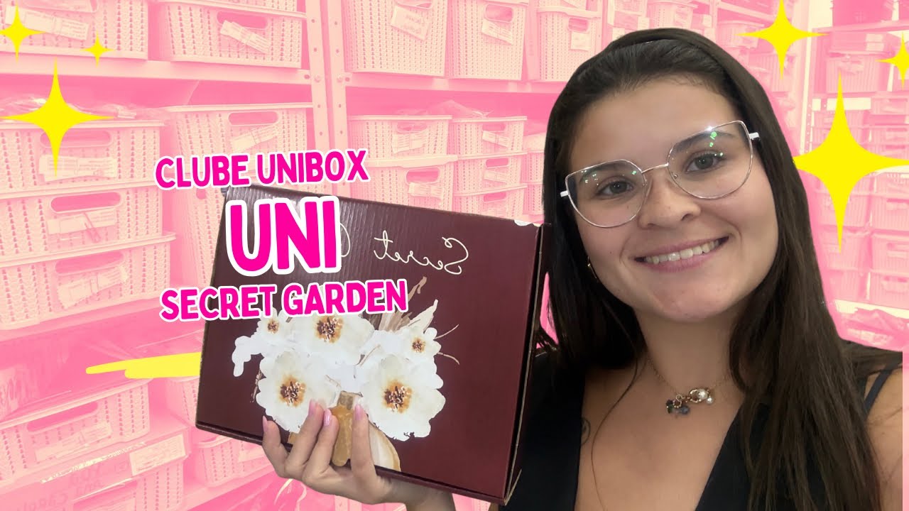 UNIBOX SECRET GARDEN🦄✨ O MELHOR CLUBE DE PAPELARIA
