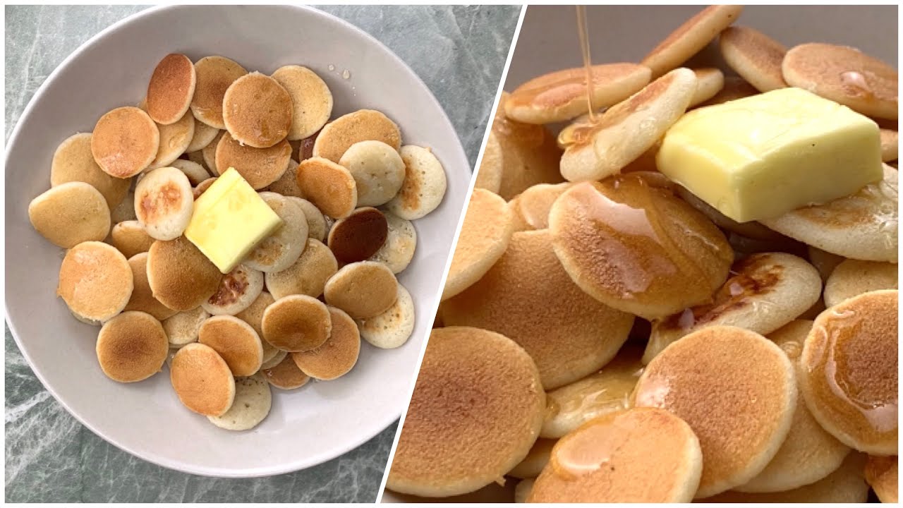 Mini Pancake Cereal Recipe | How to Make Mini Pancakes (Tiktok Viral) | Juicy Cookin