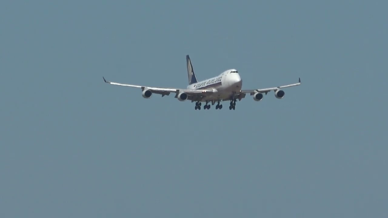SINGAPORE AIRLINES CARGO P1 LANDING RWY34 MELBOURNE YMML🛬🛬🛬🛬🛬✈✈✈✈
