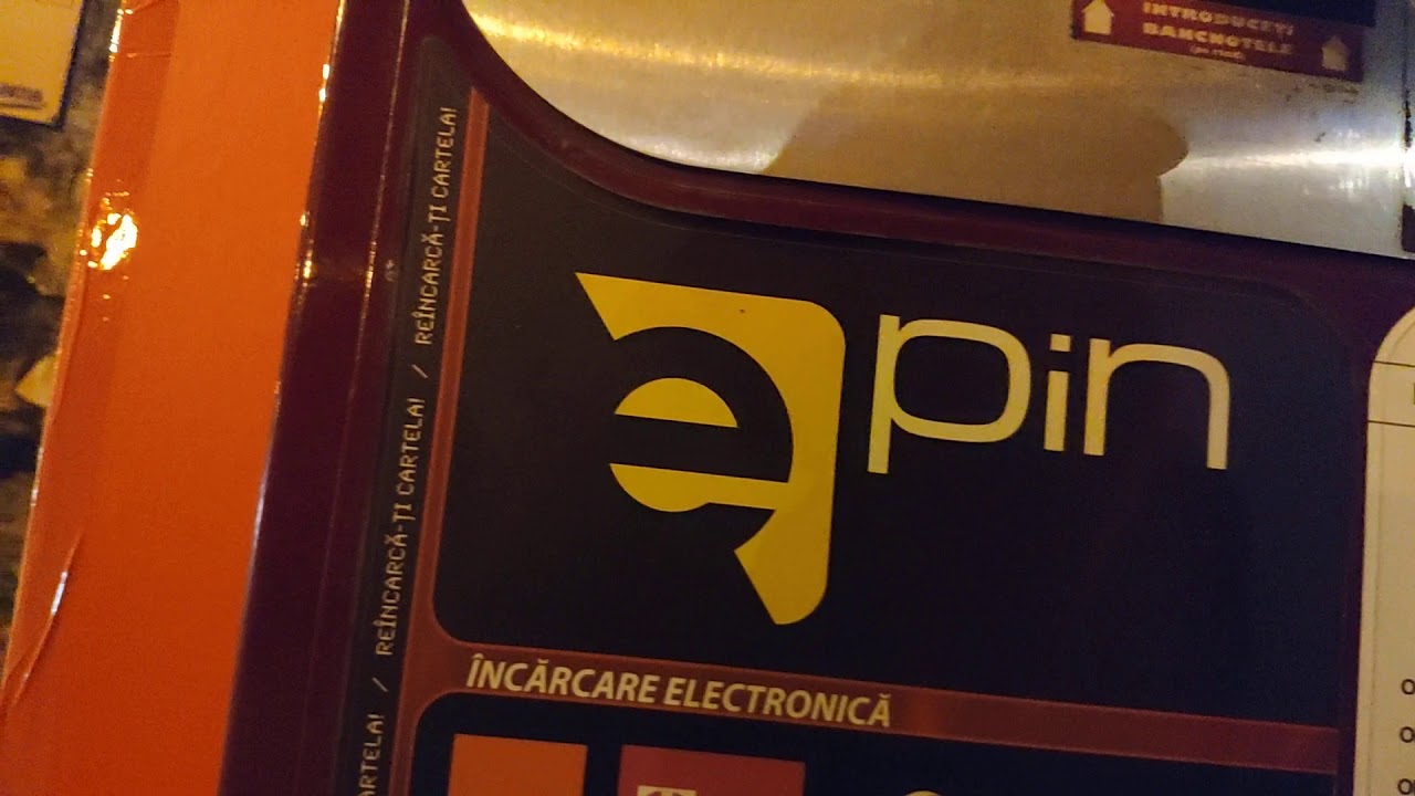 Reincarcare cartele vodafone,orange,telekom - Automat stradal E-Pin
