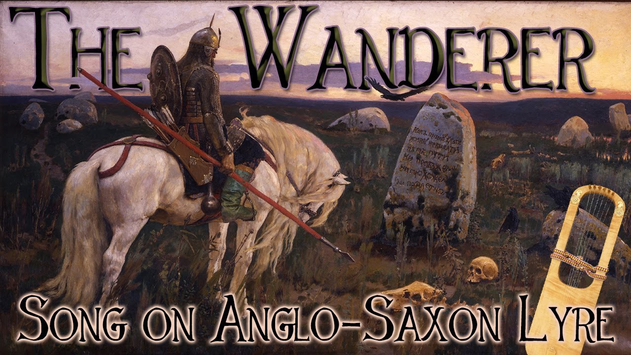 The Wanderer - Lyric Video - Lonely Mountain Band - Anglo-Saxon Lyre