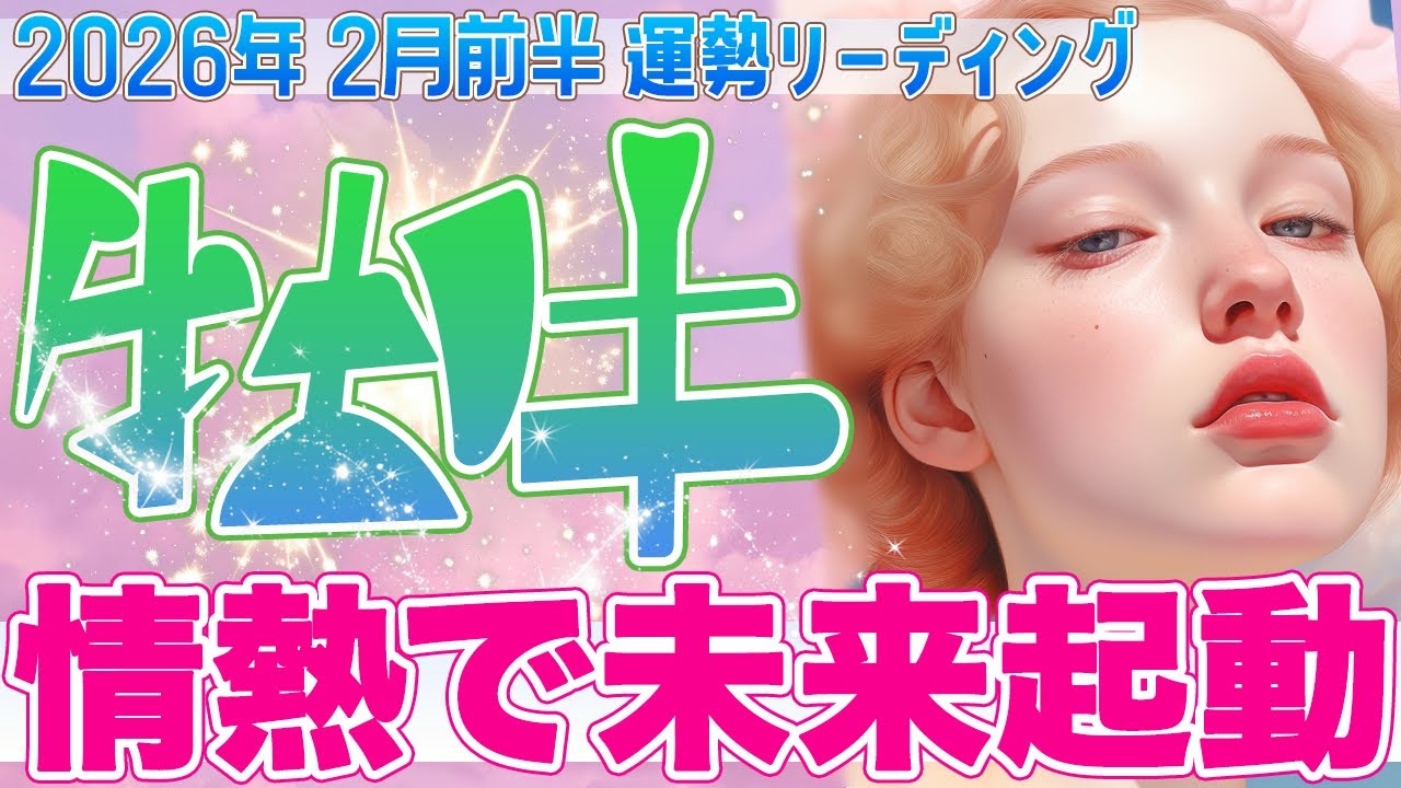 『2月15日までに見て‼️』🔥牡牛座♉️“情熱が未来を動かす” 今と未来が繋がり、運命が加速する✨【2026年2月前半タロットリーディング】
