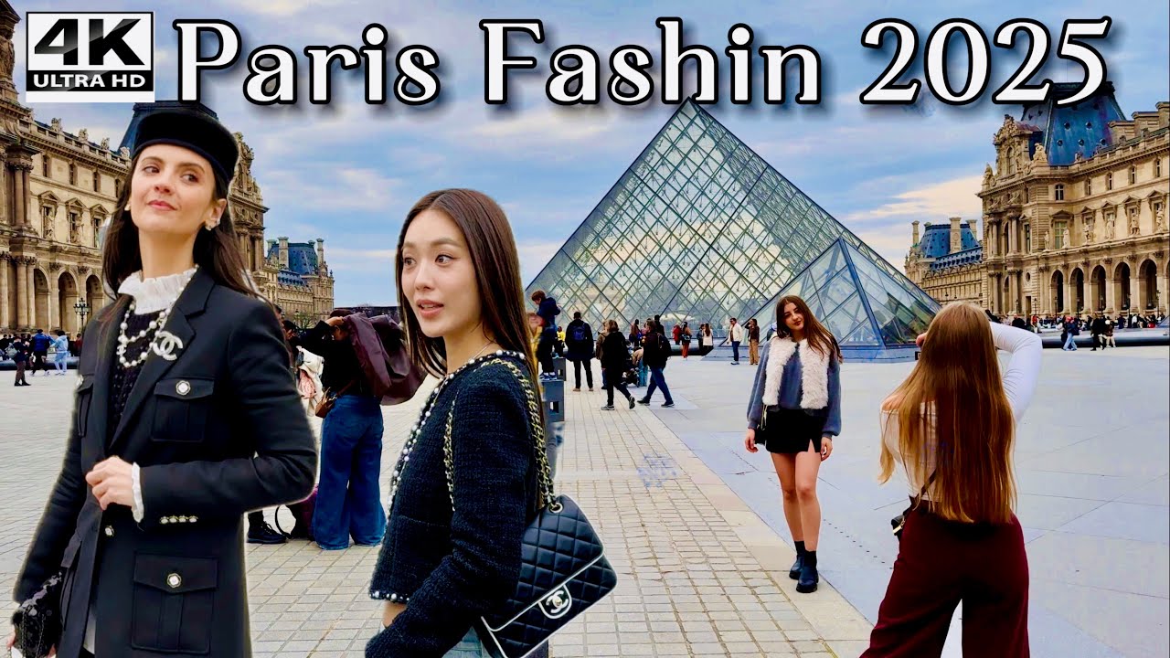 Paris Fashion Week 2025 in 4K | From the Pyramid to Place Vendôme! 🇫🇷✨