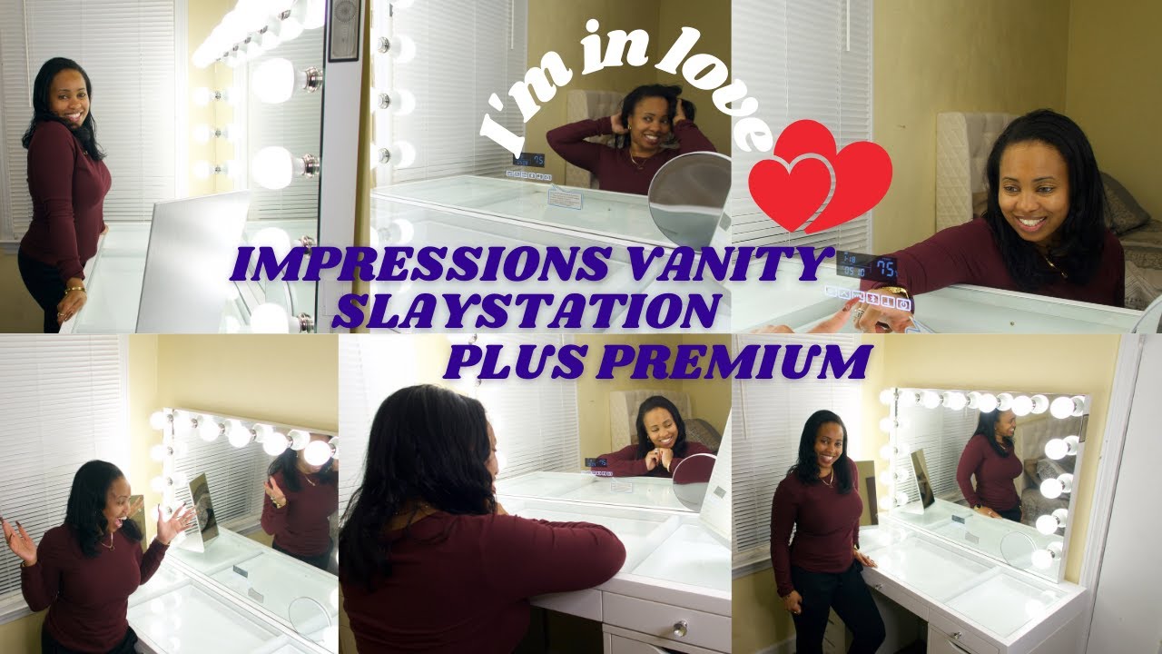 MY NEW IMPRESSIONS VANITY!! BLUETOOTH MIRROR,    SHONTAY HARRELL