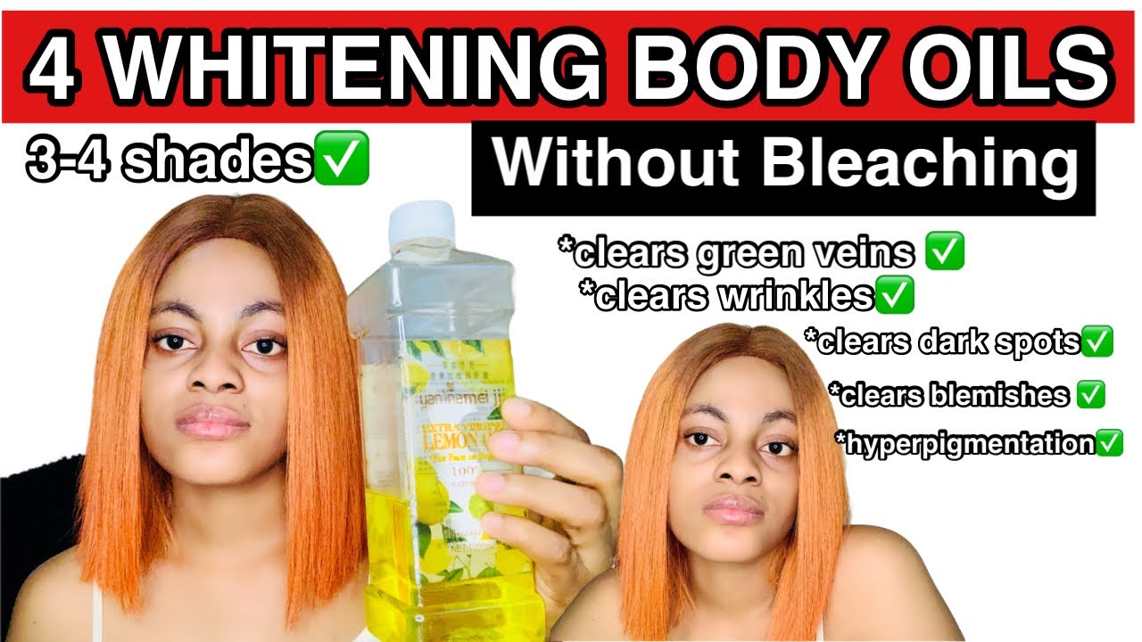 4 BEST WHITENING BODY /FACE OIL FOR GLOWING, SMOOTH AND YOUTHFUL SKIN |for all skin types|