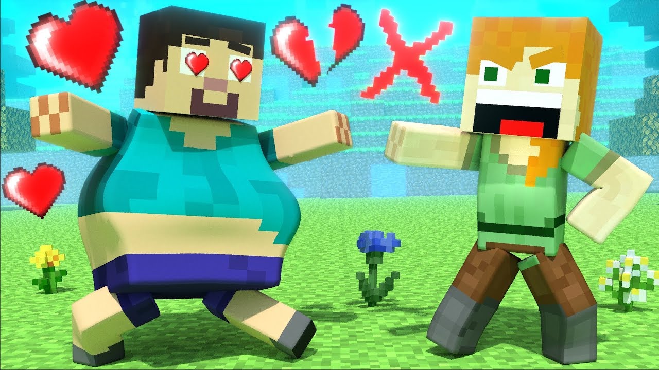 Alex and Steve LOVE STORY!? - Minecraft Animation Life of Alex & Steve