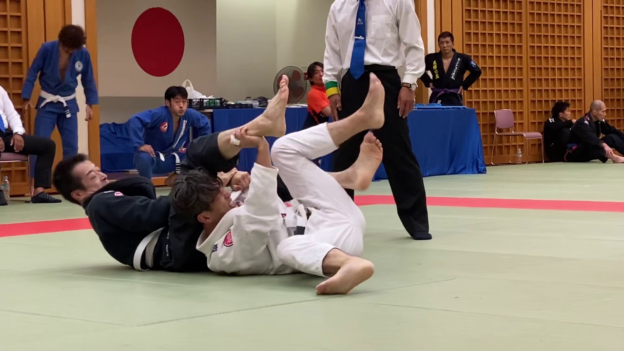 2019・10・14 第12回関西柔術選手権 塩見洋平 マスター3白帯フェザー級 一回戦