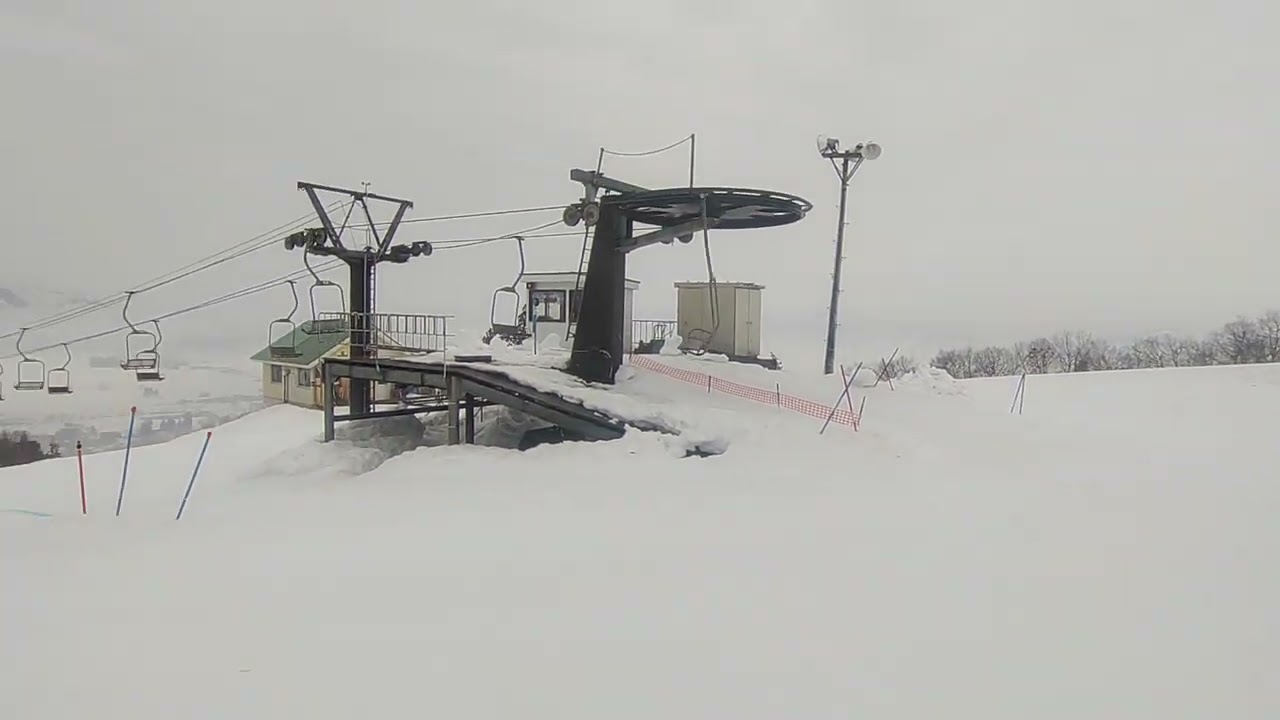 20260225八海山麓スキー場 第1ペアリフト下り場