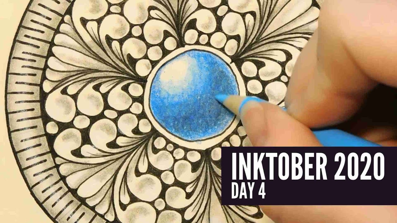 How to Draw a Zentangle Gem - Inktober Day 4