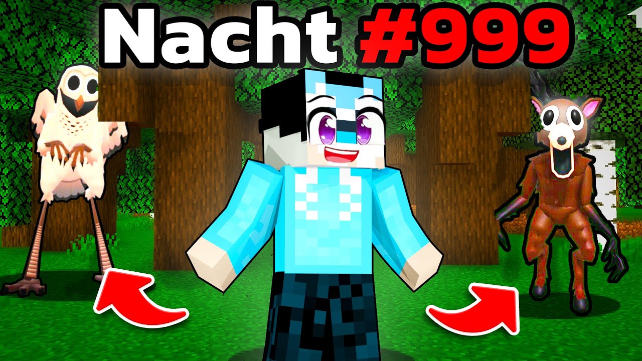 Nacht 999 OVERLEVEN In ENGSTE Minecraft BOS!