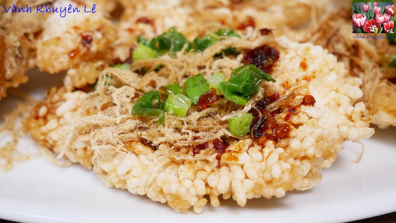 CƠM CH&Aacute;Y CH&Agrave; B&Ocirc;NG - C&aacute;ch l&agrave;m cơm ch&aacute;y Ch&agrave; b&ocirc;ng Mỡ H&agrave;nh gi&ograve;n tan v&agrave; gi&ograve;n rụm by Vanh Khuyen