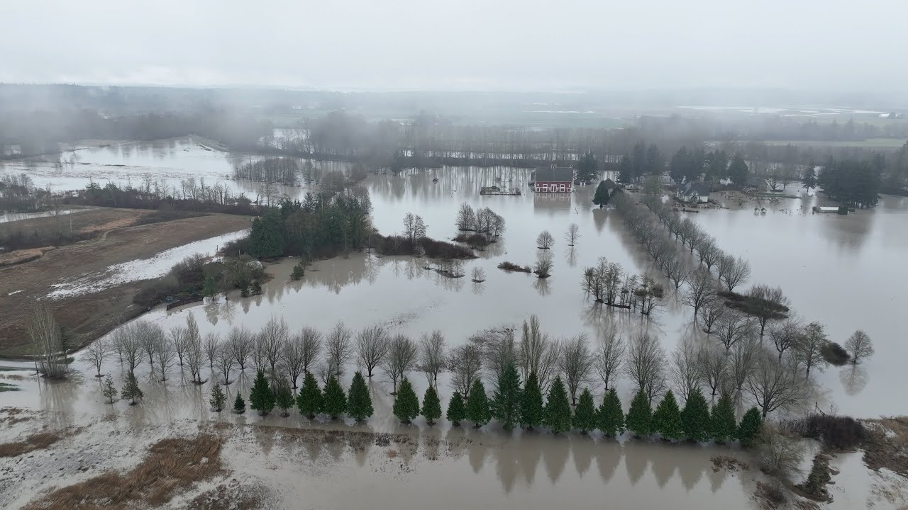 Northwest Washington Flooding | Nooksack River Flooding in Ferndale | Whatcom Couunty