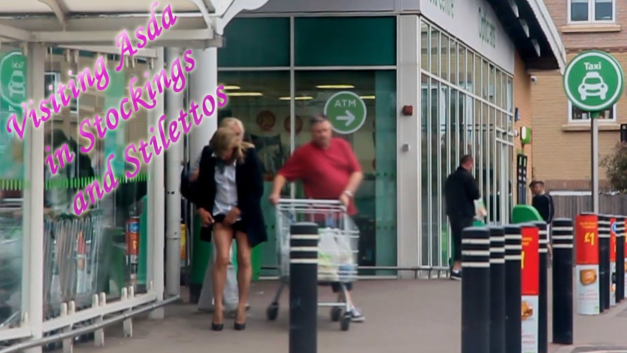 Visiting Asda in a miniskirt