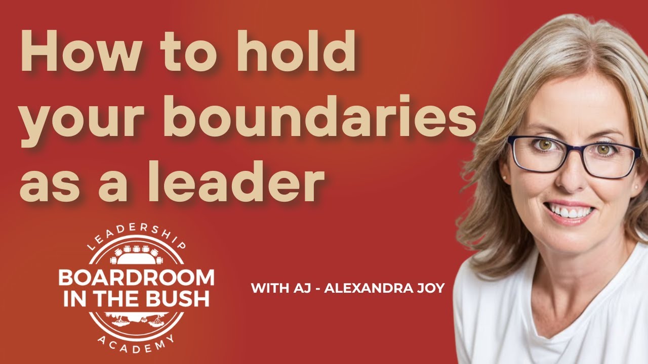 How to hold your boundaries as a leader